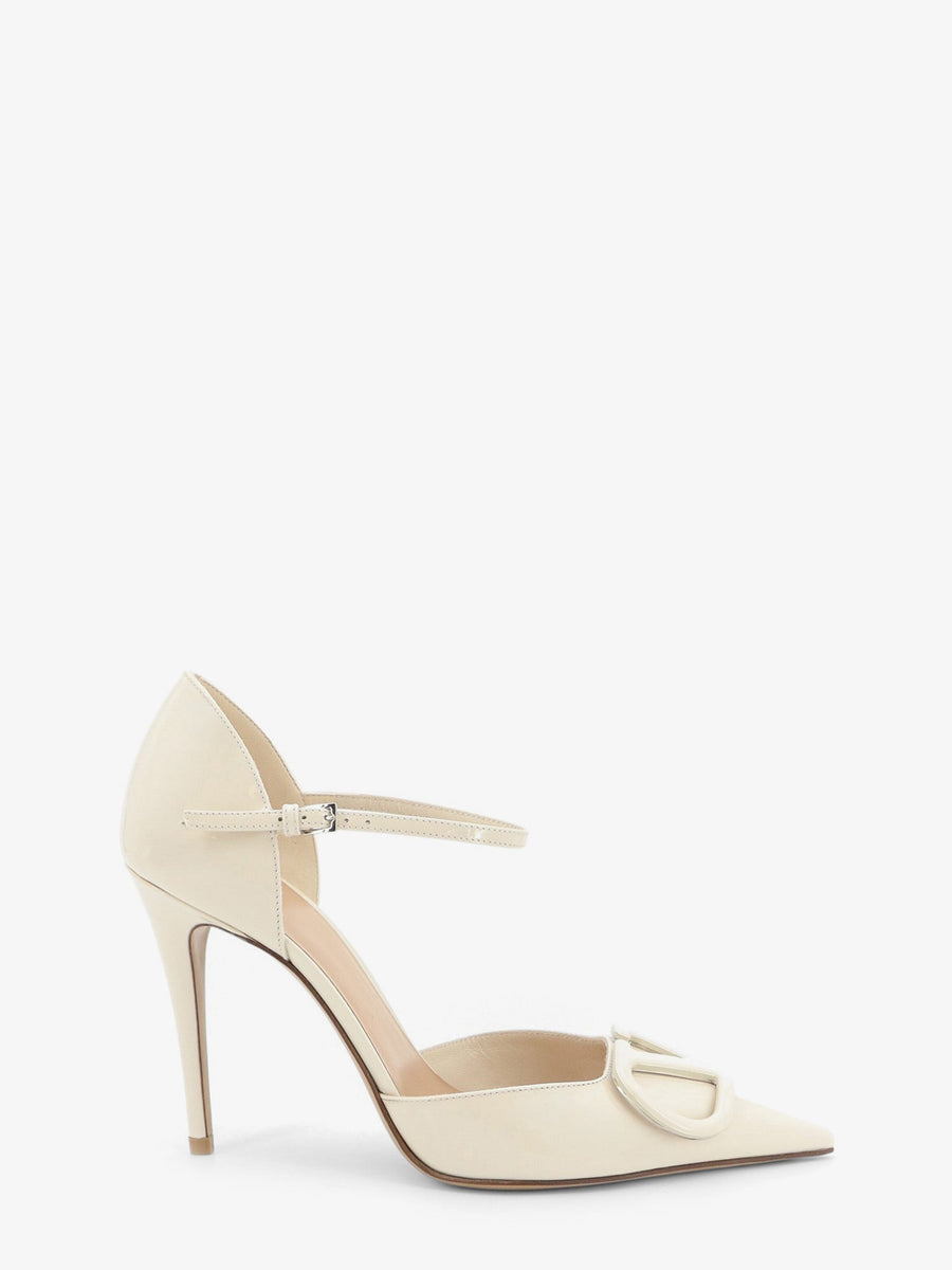 Dorsay Patent Pumps Vlogo Signature Blue Leather