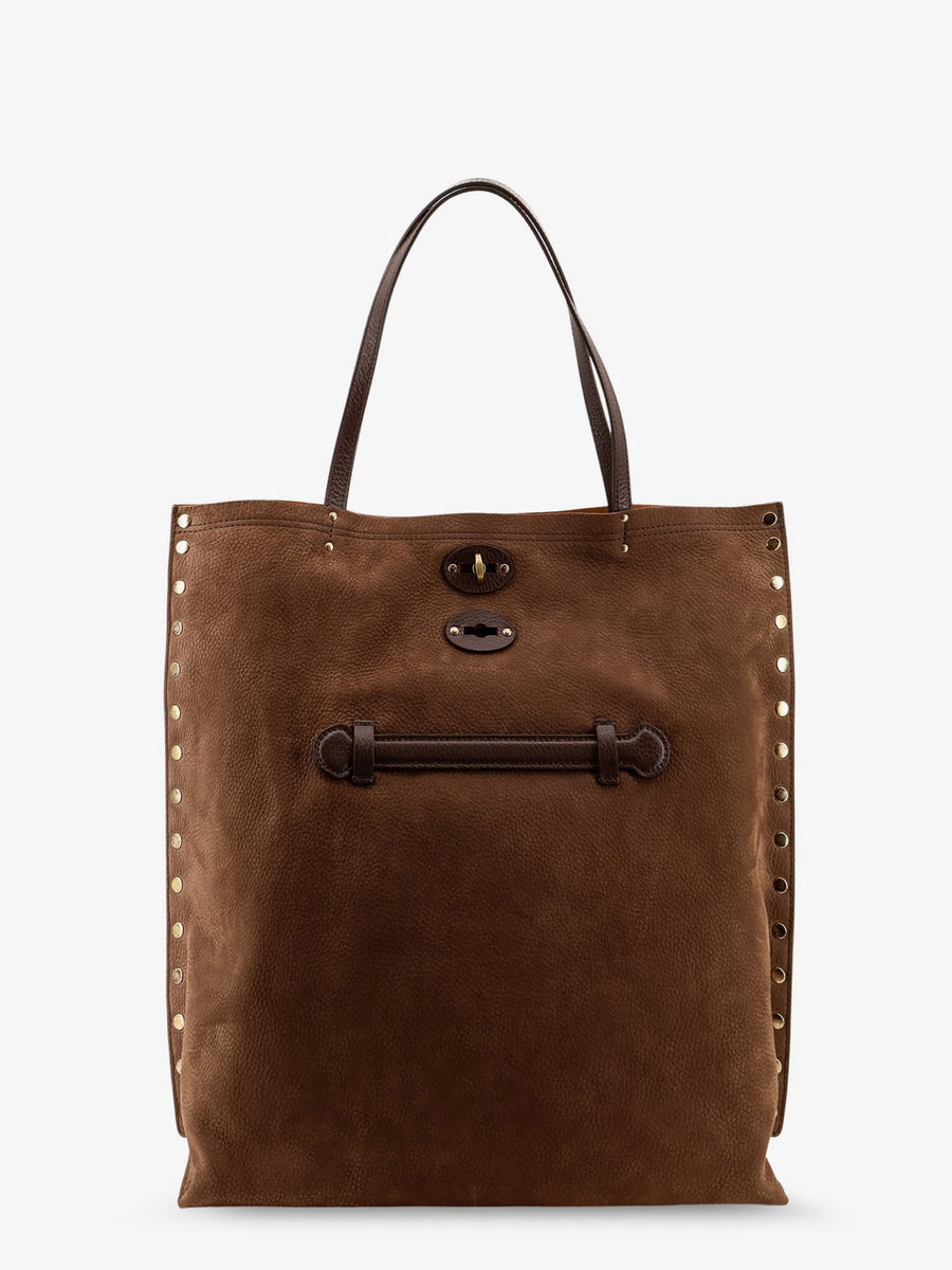 Shoulder Bag A Spasso Jones Hammered Leather Brown