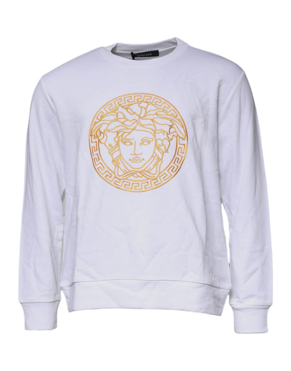 Versace 100% Cotton sweatshirt in white