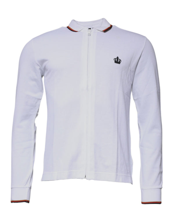 Dolce & Gabbana 95% Cotton 5% Silk sweatshirt in white