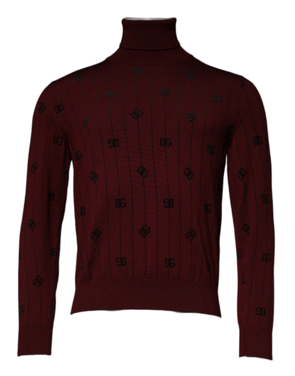 Dolce & Gabbana 100% Virgin Wool sweater in maroon