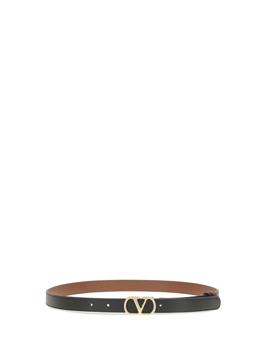 Belt Vlogo Signature Black-Deep Caramel Black/deep Calf Leather