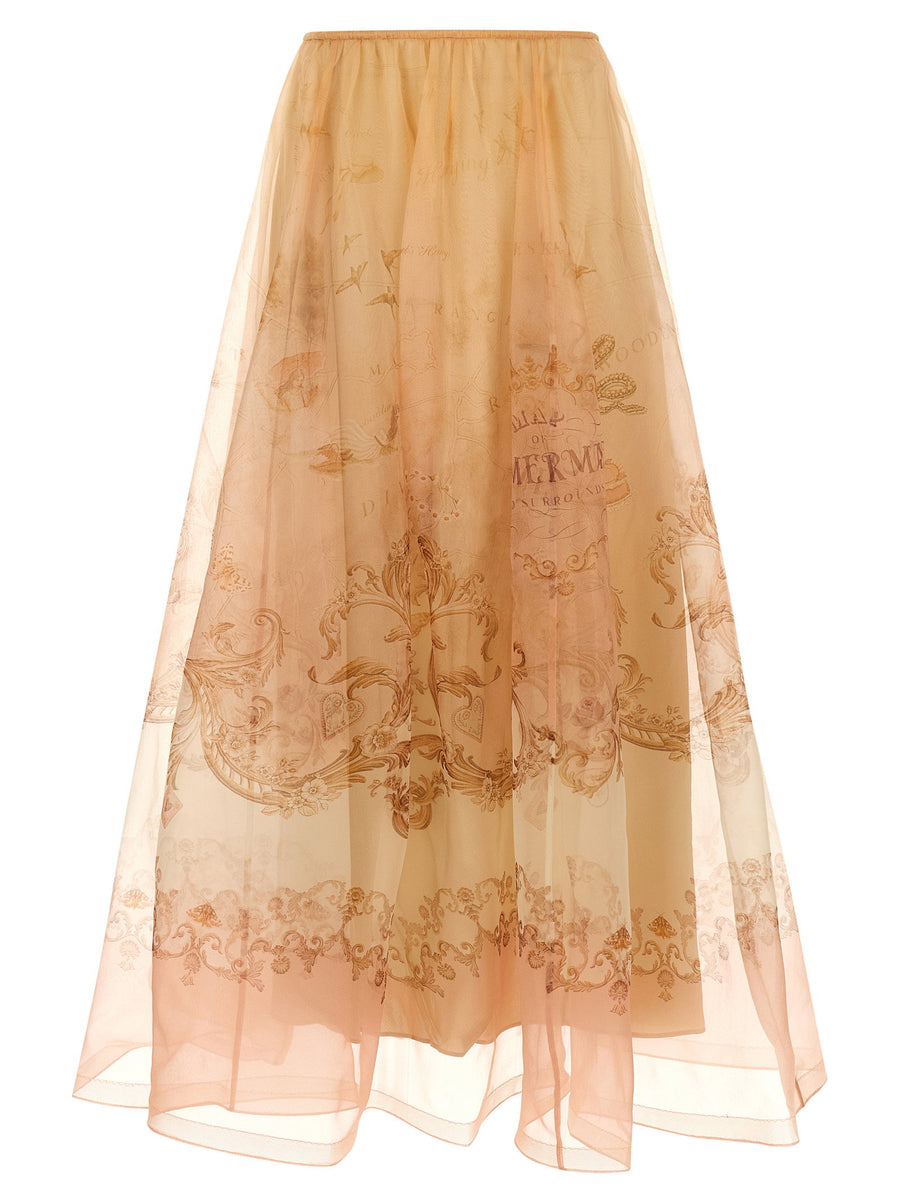 Zimmermann Hypnotic Skirt — Beige