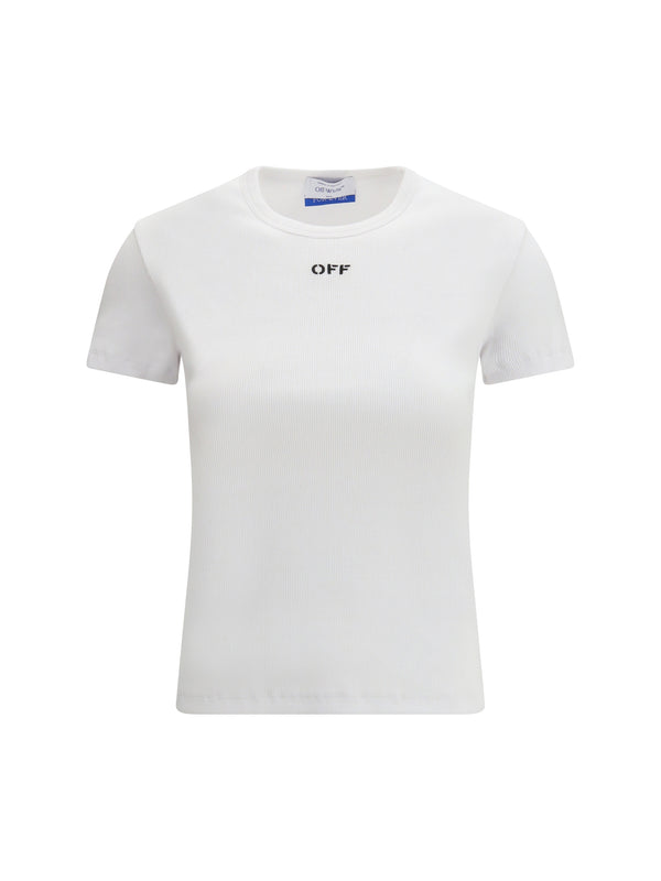 Off-White 98% Cotton; 2% Elastane t-shirt in white