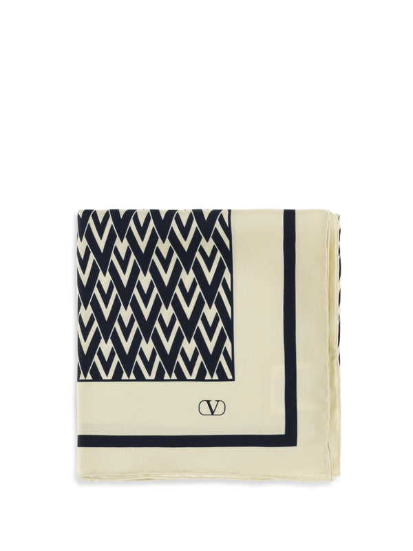 Valentino Garavani 100% silk scarf in multicolor