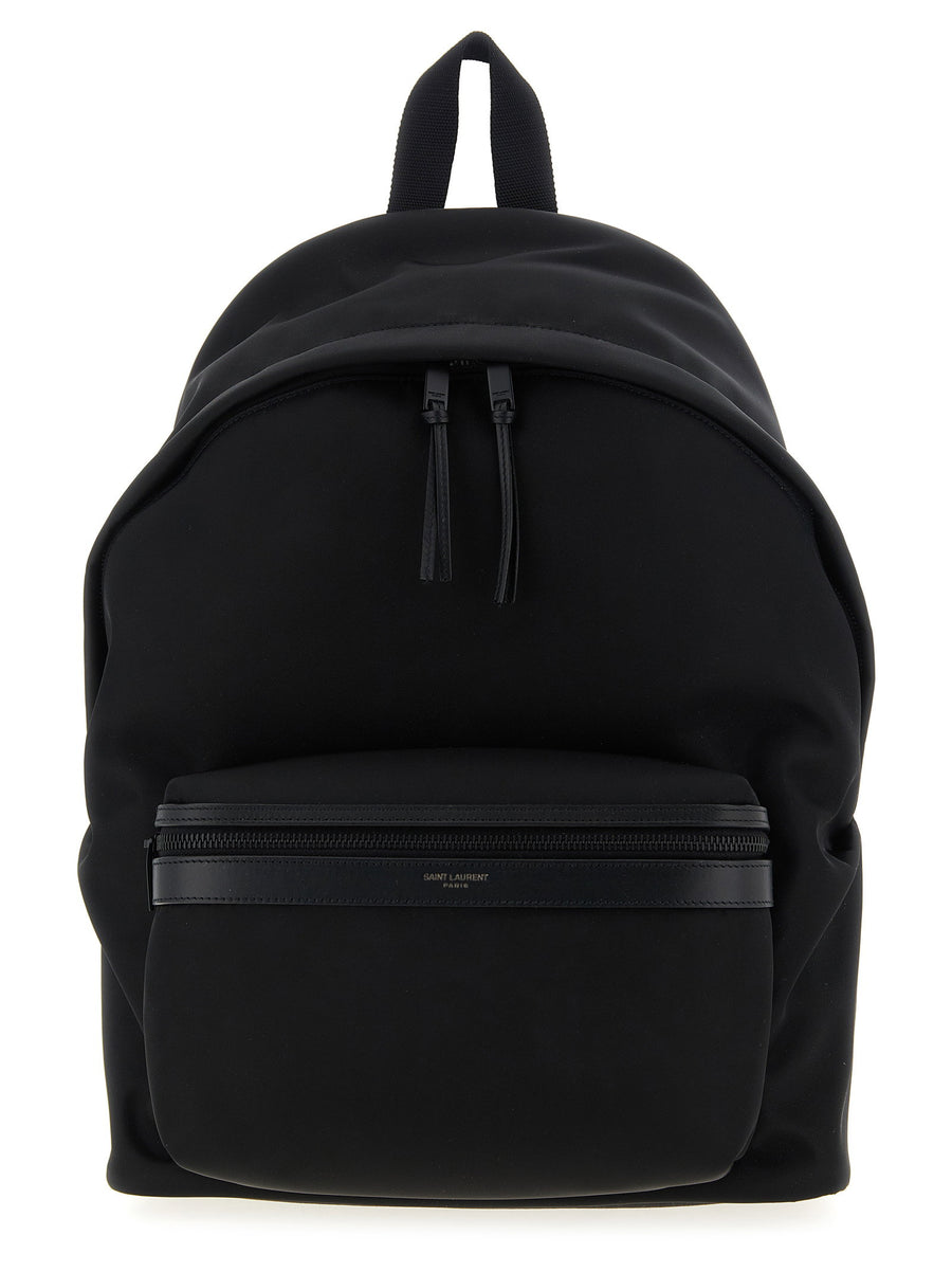Saint Laurent City Backpack — Black