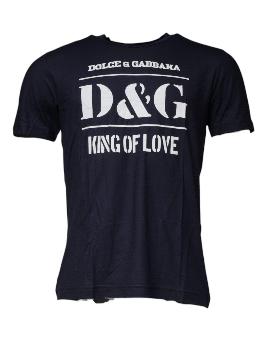 Dolce & Gabbana 100% Cotton t-shirt in navy