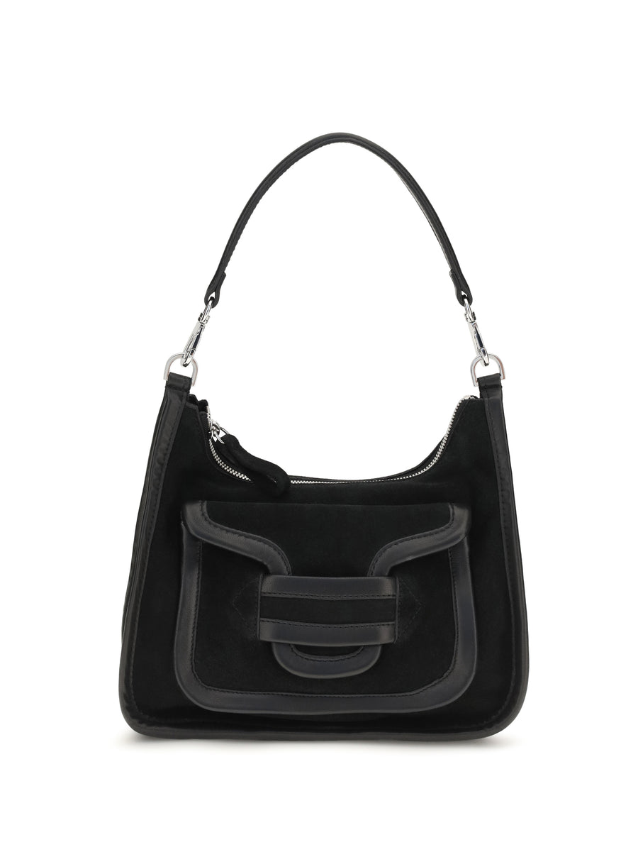 Shoulder Bag Alpha Day Miss Calfskin Black Calf Leather