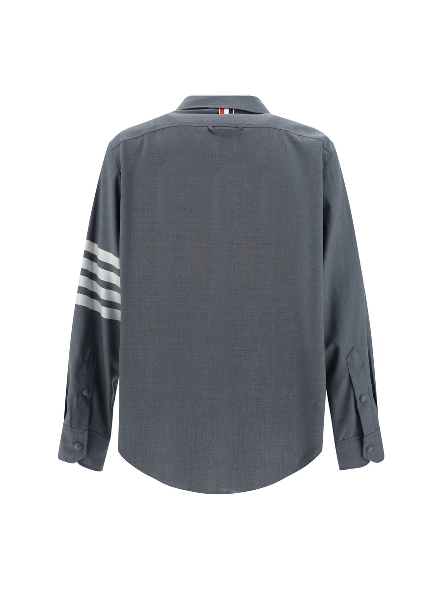 Shirt Medium Grey Wool (ovis Aries)