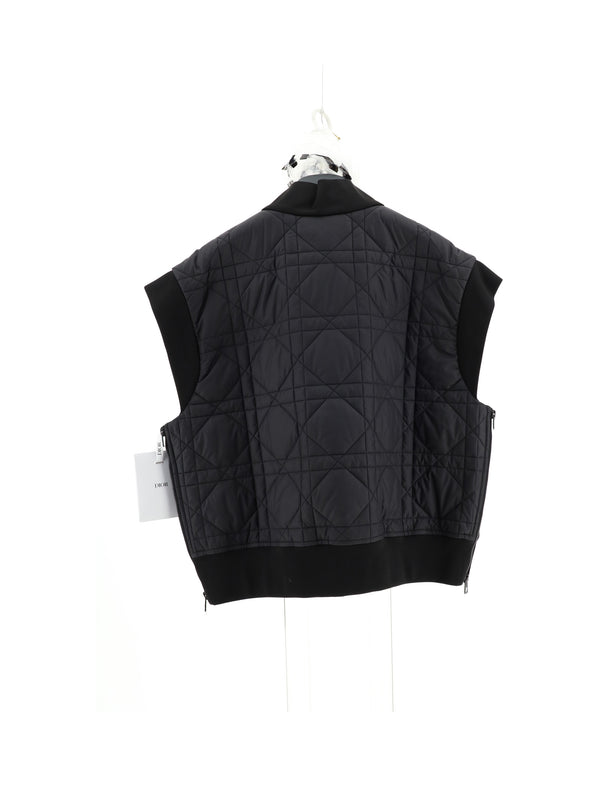 Quilted Vest Cannage Black Knitwear