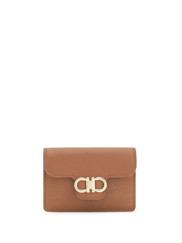 Ferragamo 100% calf leather (Bos Taurus) wallet in beige