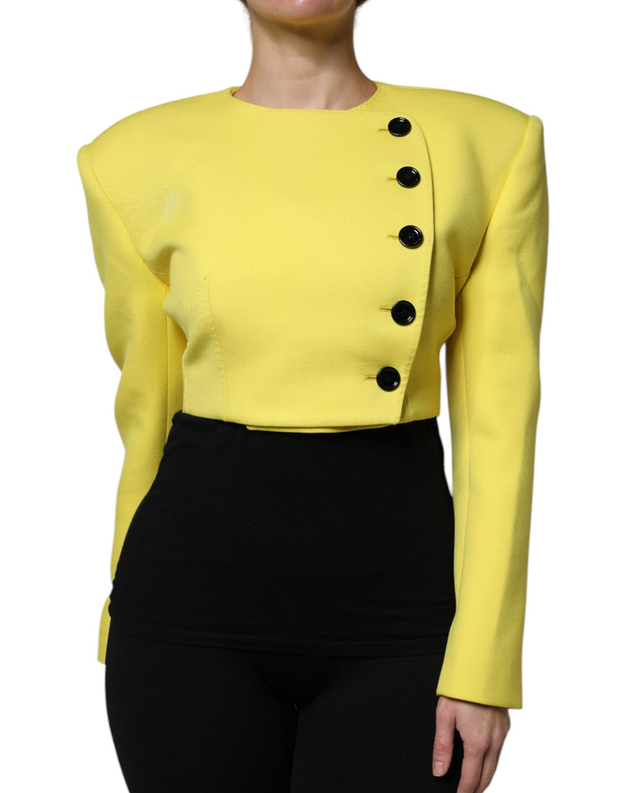 Dolce & Gabbana 100% Virgin Wool blazer in yellow