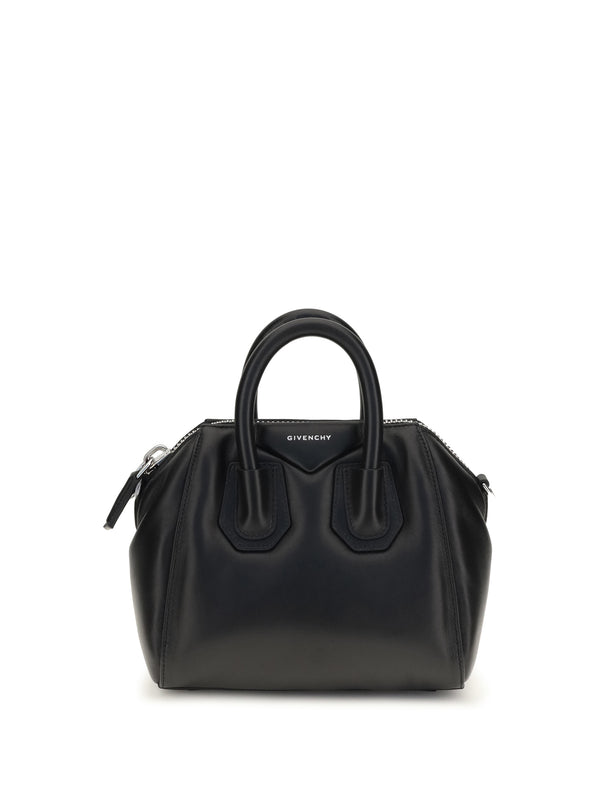 Givenchy 100% lamb leather top handle bag in black