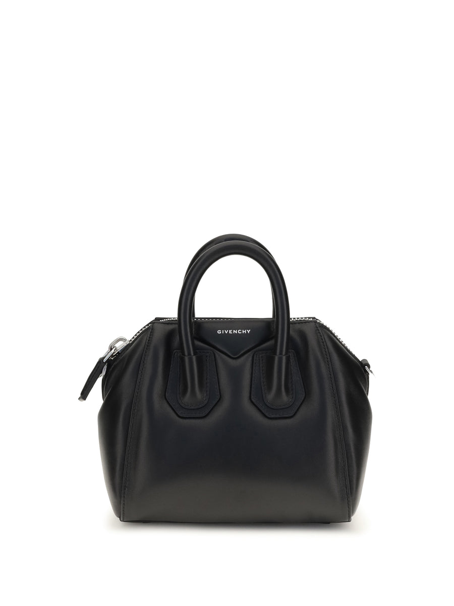Givenchy 100% lamb leather top handle bag in black