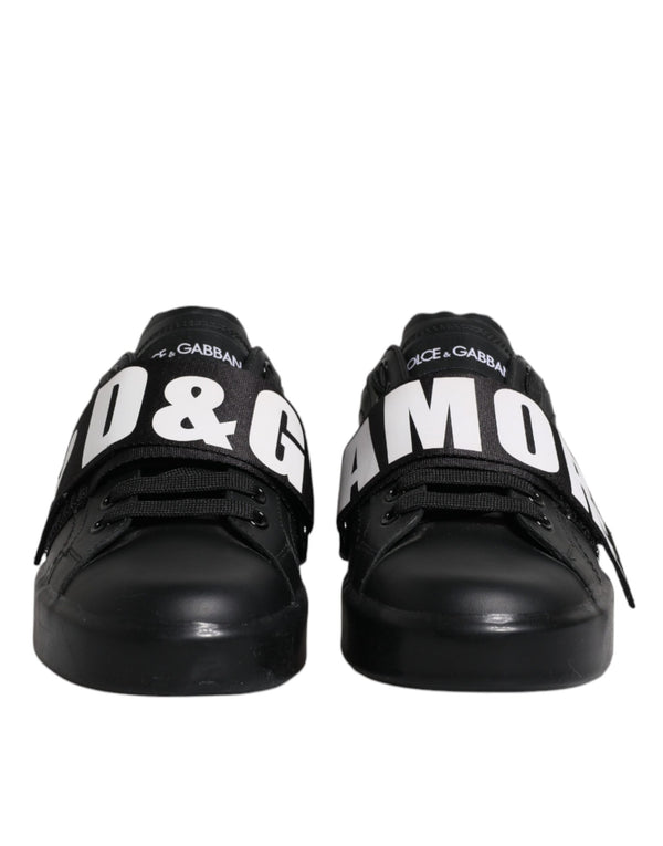 Dolce & Gabbana Leather sneaker in black