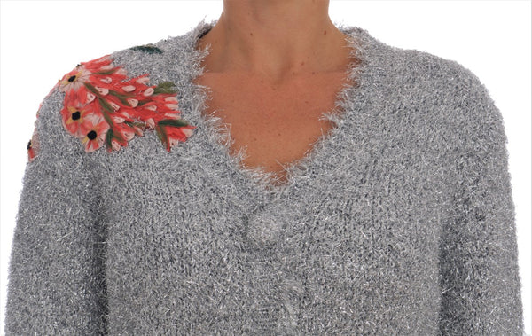 Dolce & Gabbana 58% Nylon cardigan in silver