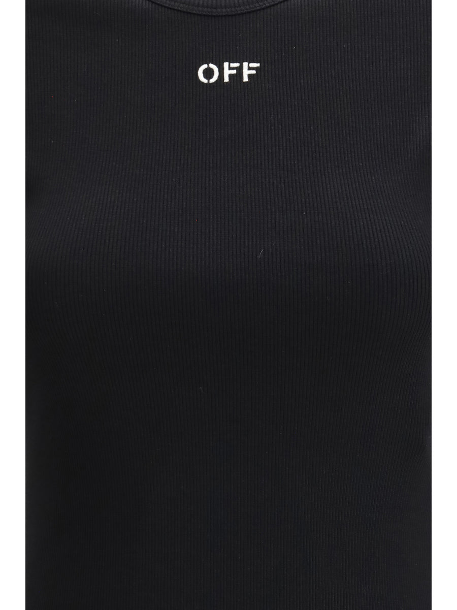 T-Shirt Rib Basic Black-White Black/white Cotton T-shirts & Jerseys