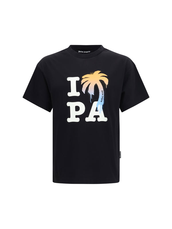 Palm Angels 100% COTTON t-shirt in black
