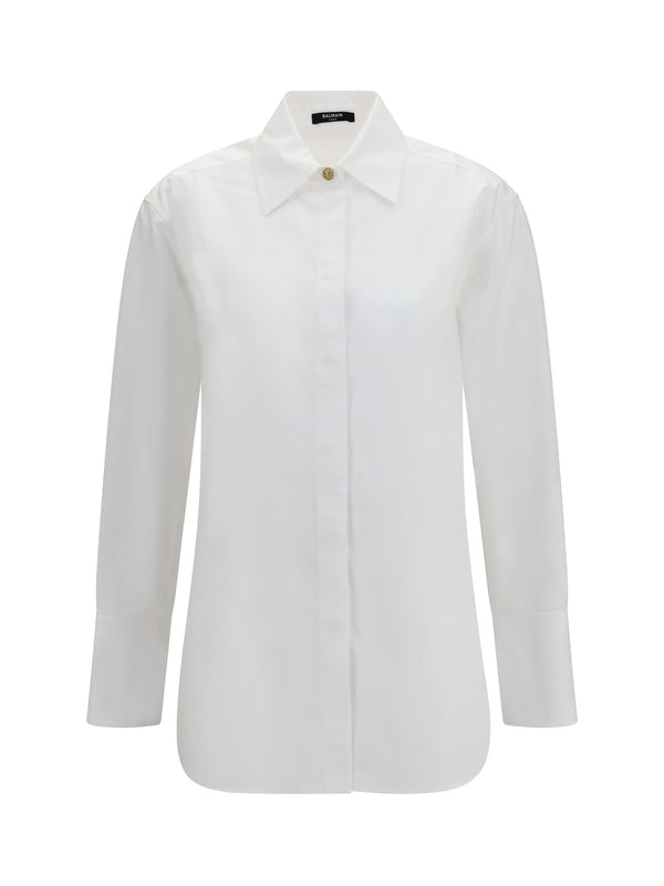 Balmain 100% Cotton shirt in white