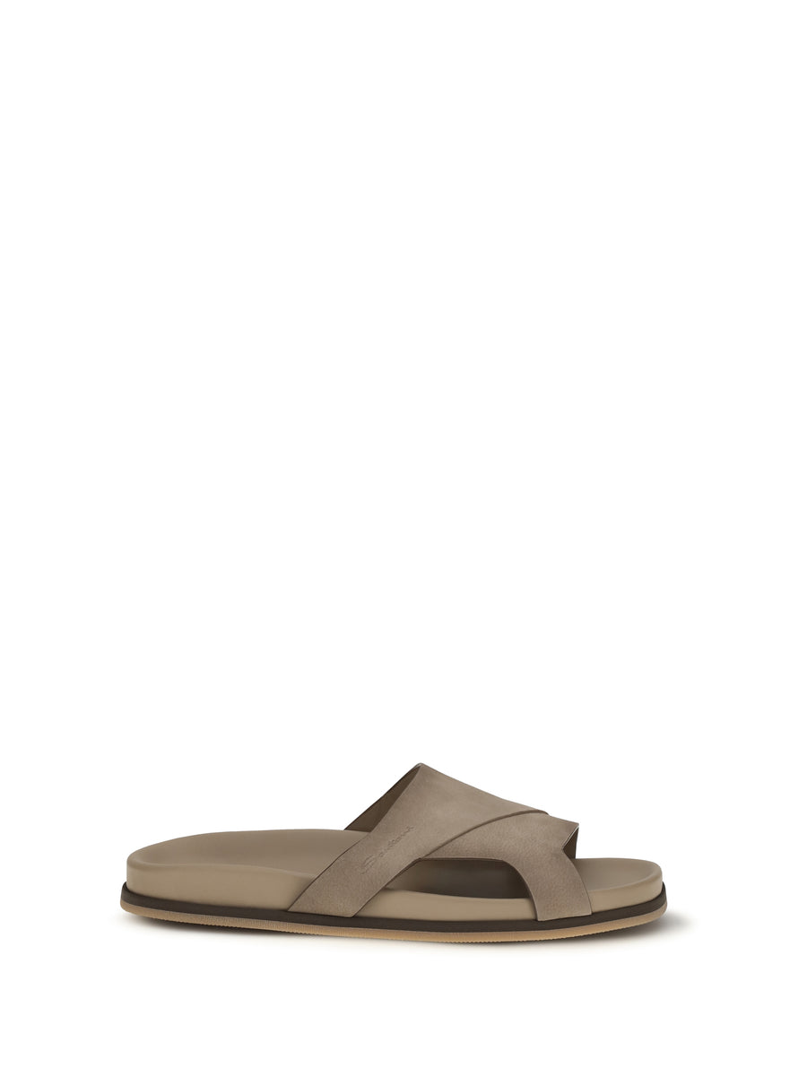 Leather Sandals Beige