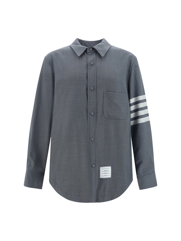 Thom Browne 50% Wool; 50% Cotton shirt in gray