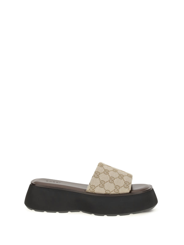 Oversized Sole Slider Sandals Vintage Sand