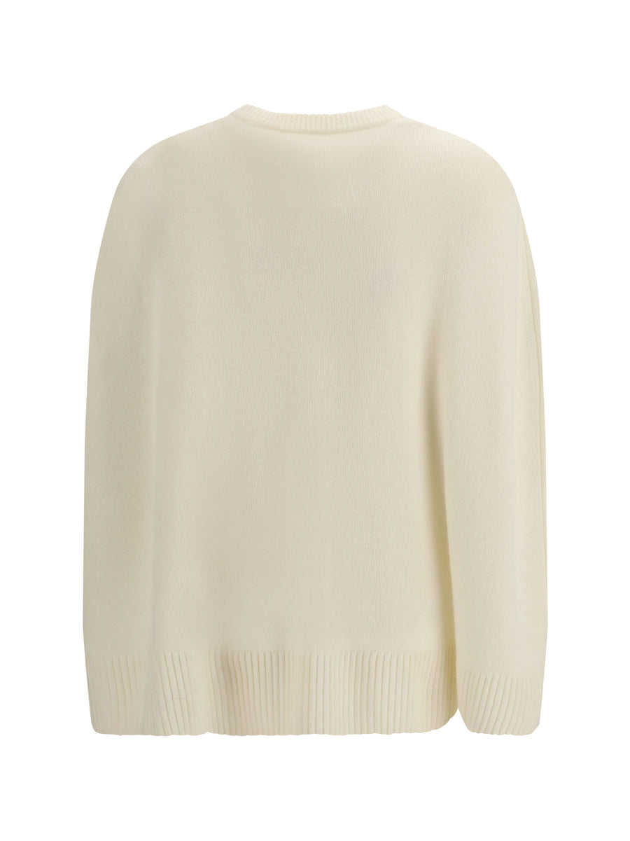 Cashmere Poncho Sweater Ecru (capra Hircus)