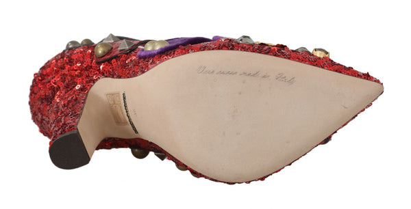 Dolce & Gabbana Cotton heel in red
