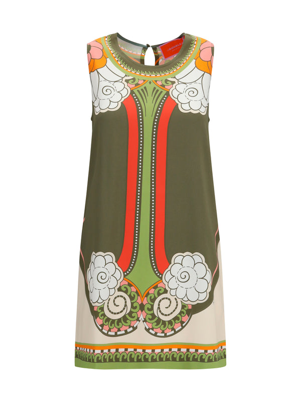 La Double J 96% Viscose; 4% Elastane dress in green
