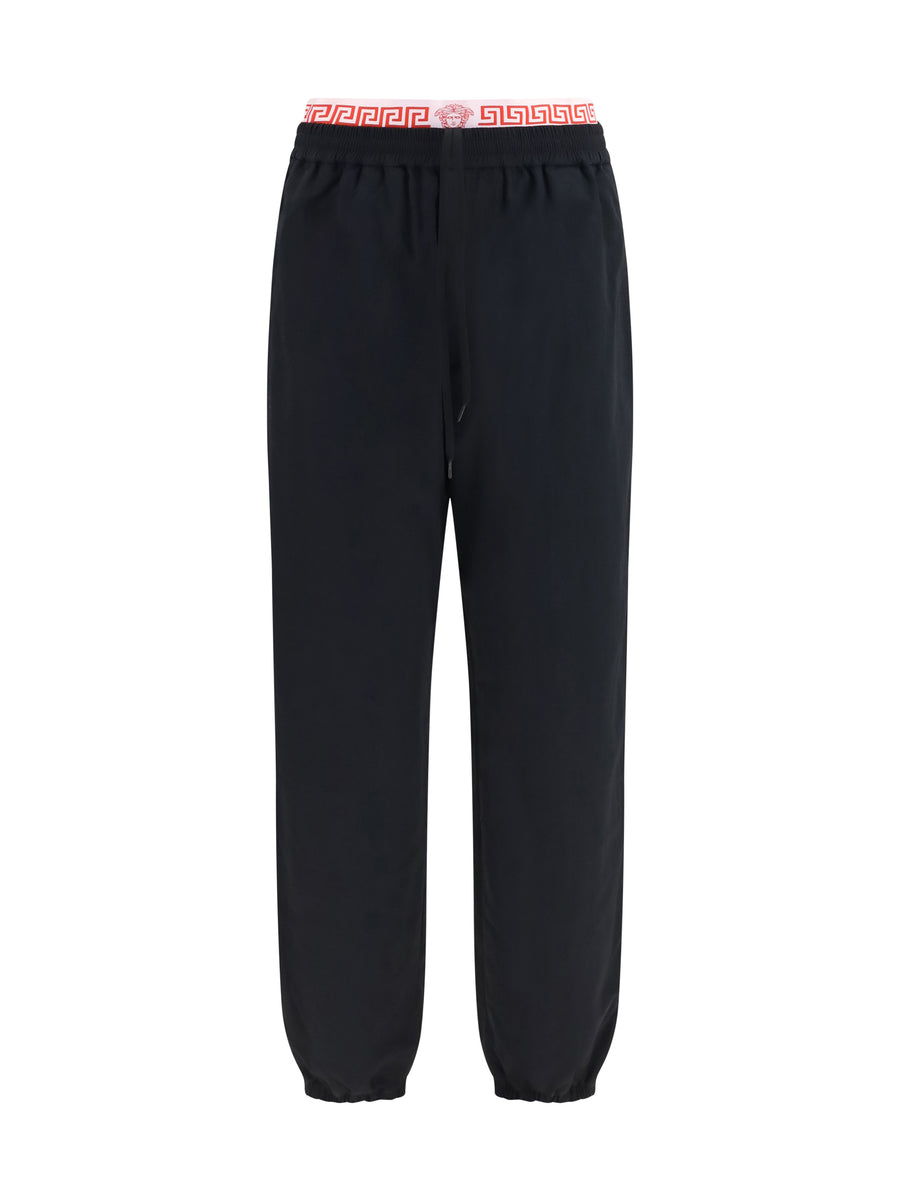 Nylon Jogger Pants Black Polyamide