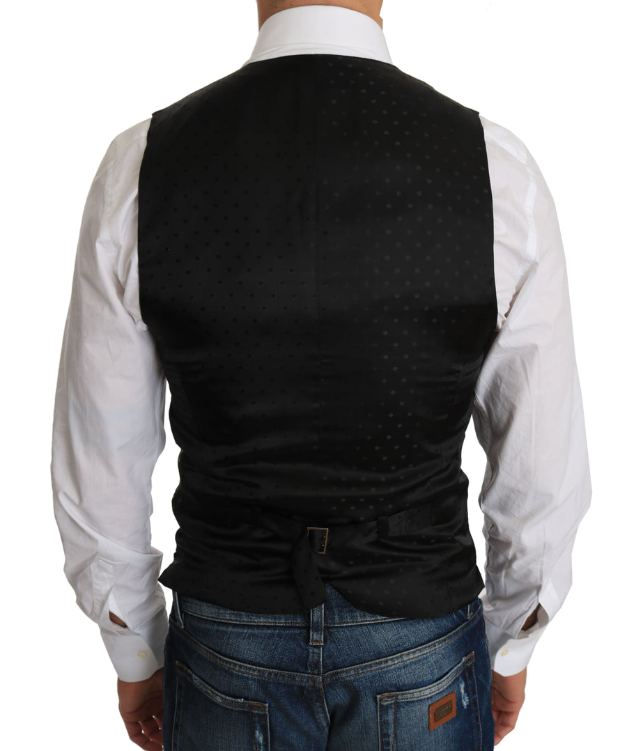 Dolce & Gabbana 90% Wool vest in black