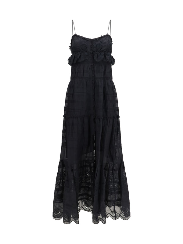 Marant Etoile 100% Cotton dress in black