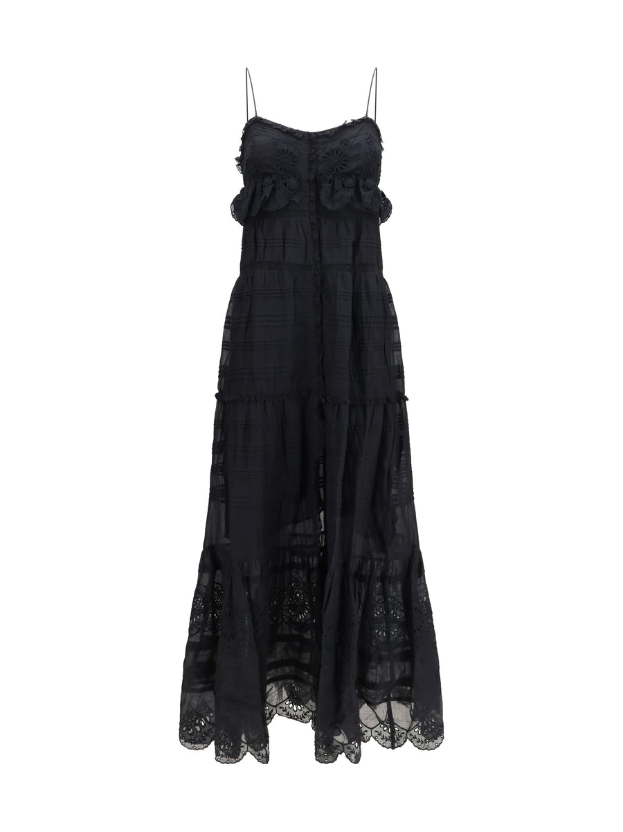 Dress Paule Black Cotton