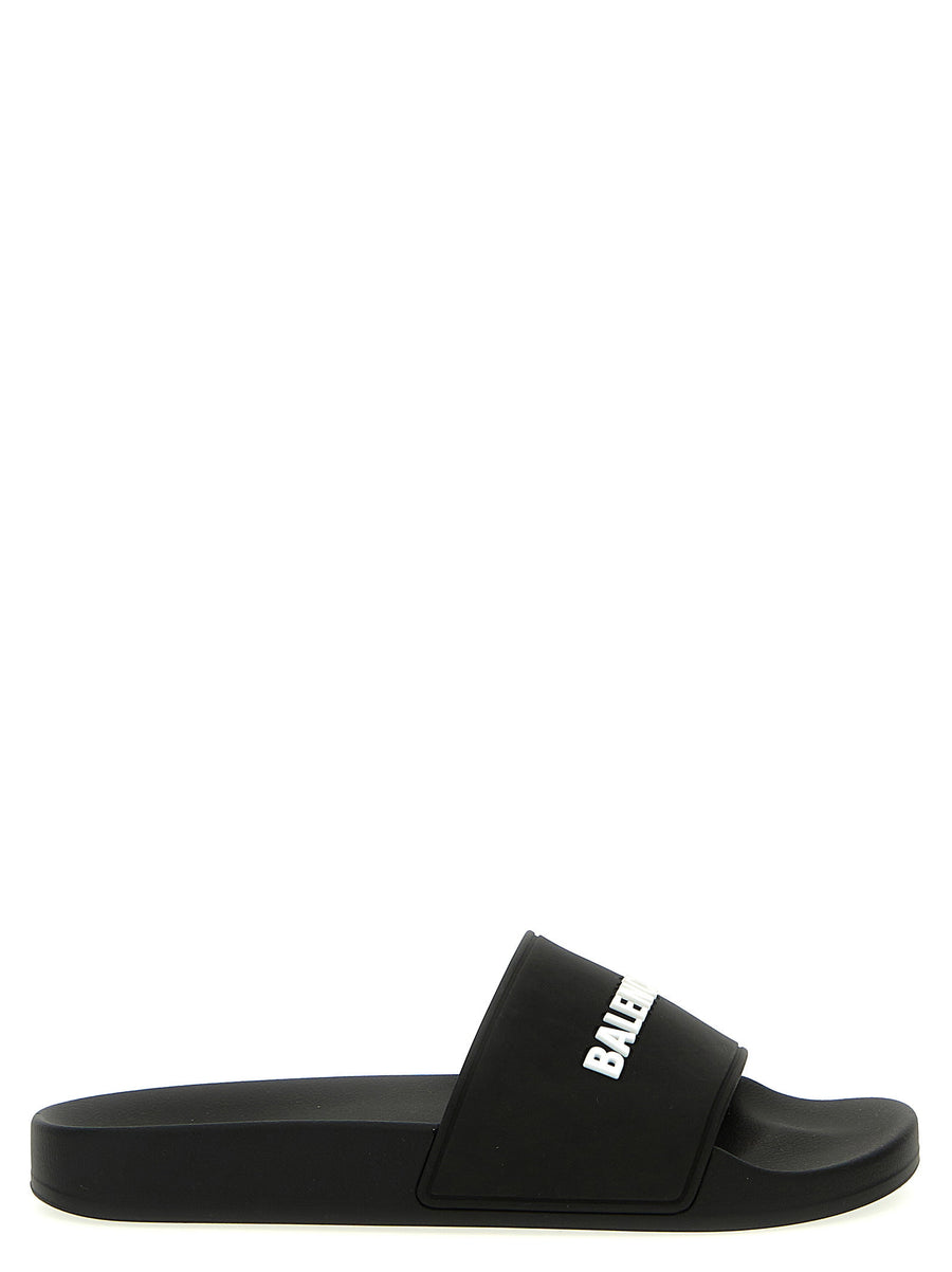 Balenciaga Pool Sandals — Black