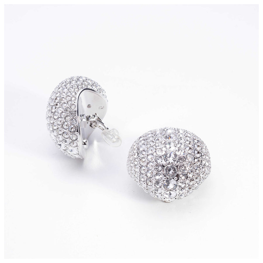 Preloved - Swarovski Womens Sublima White Crystal Earrings 5699563 One Color