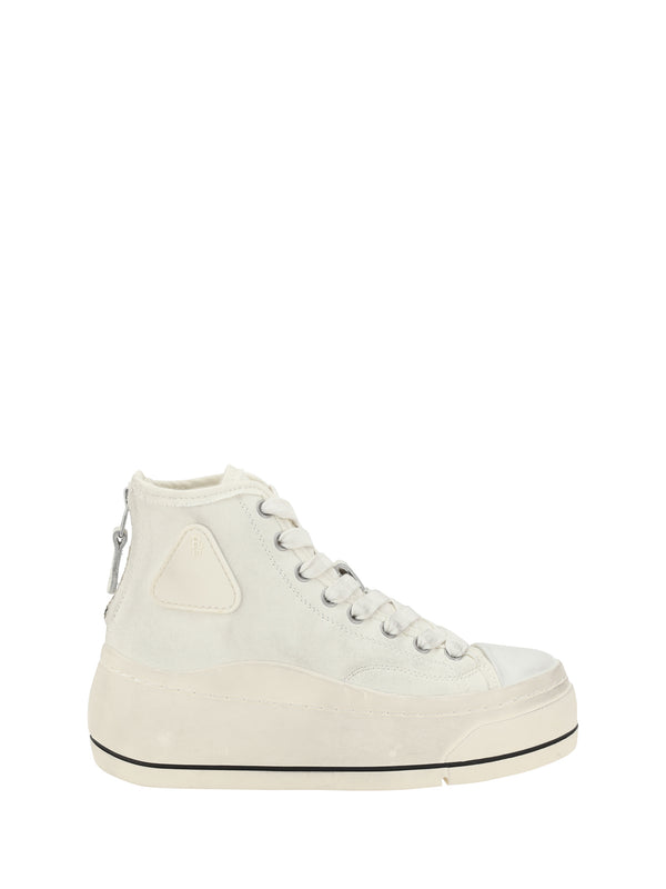 R13 Upper: 99% cotton sneakers in beige