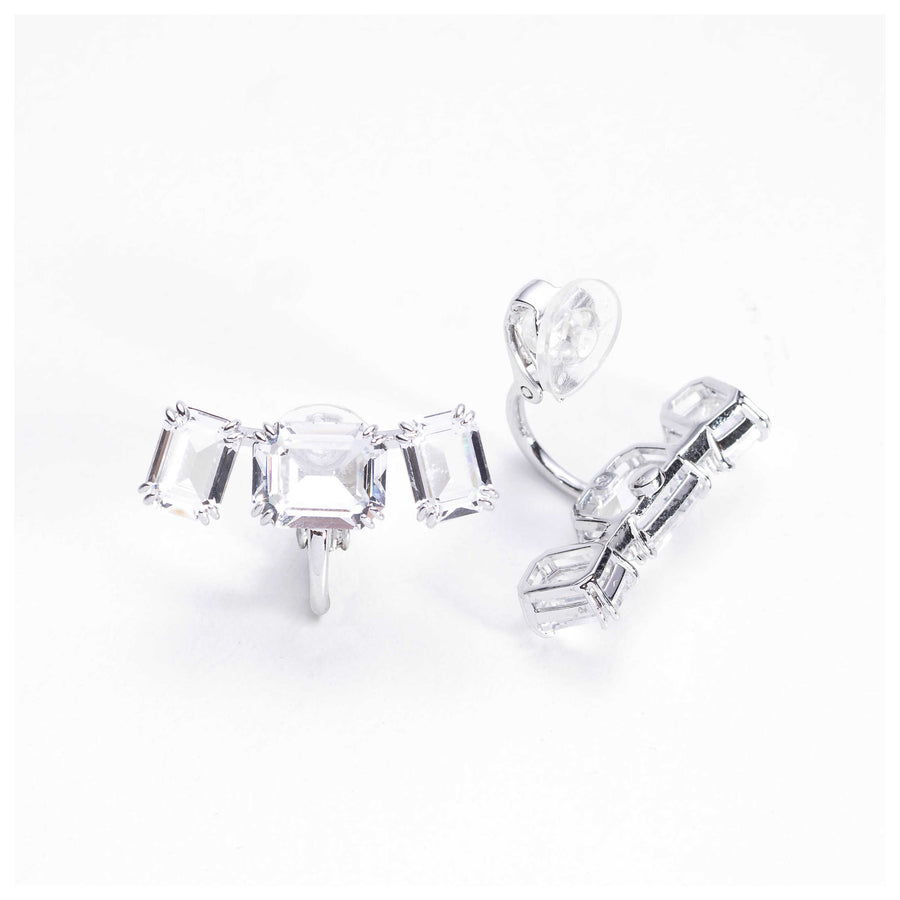 Preloved - Swarovski Womens Millenia White Crystal Earrings 5701274 One Color