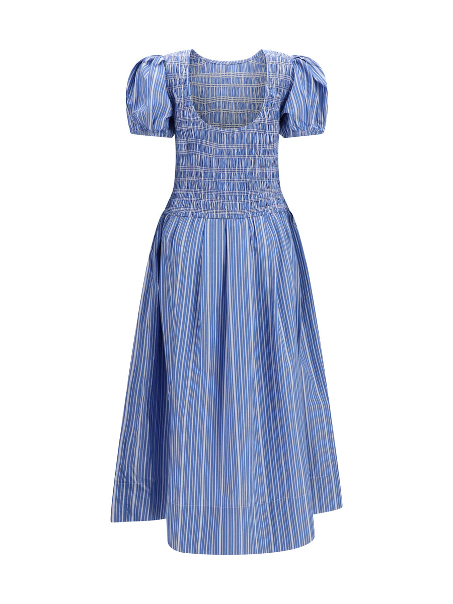 Striped Cotton Dress Nouvean Navy