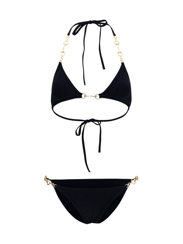 Gucci 68% polyamide bikini in black