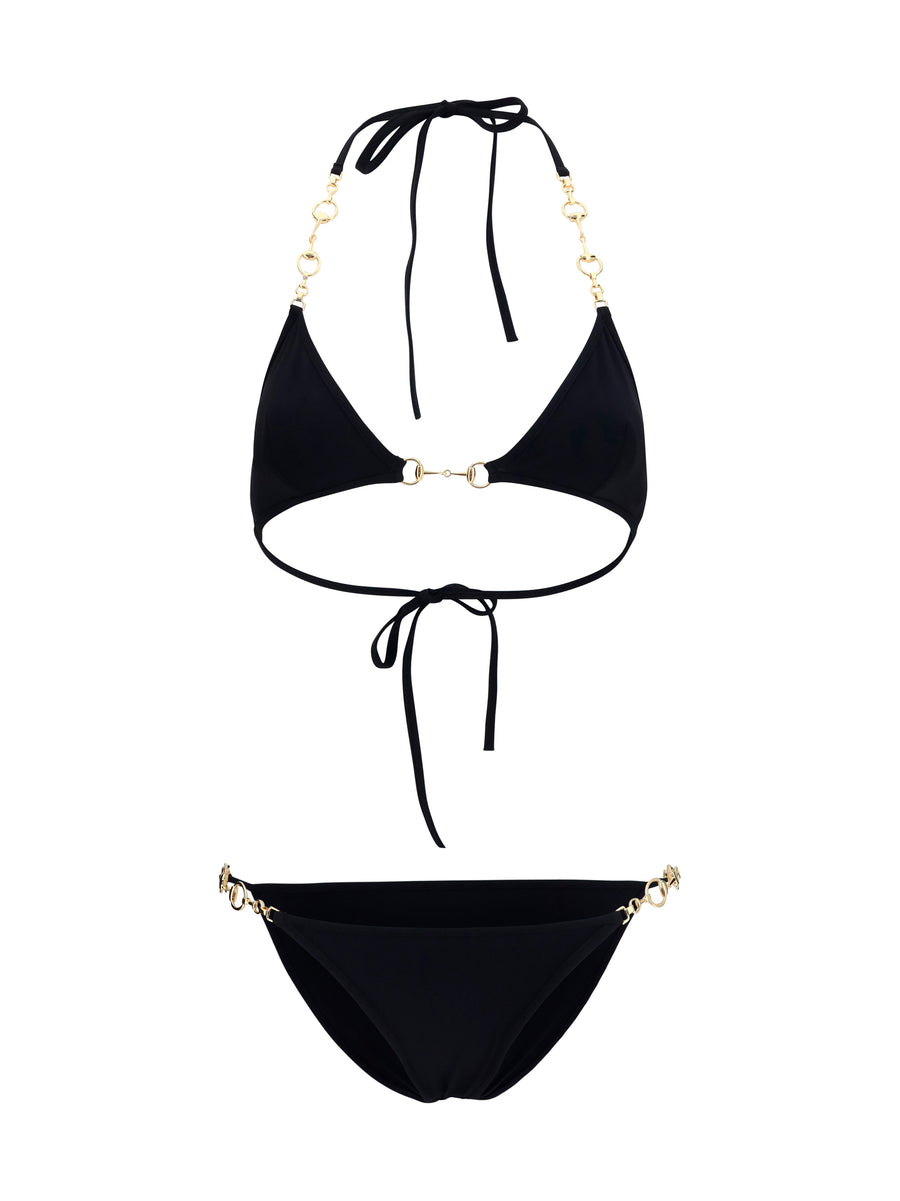 Gucci 68% polyamide bikini in black