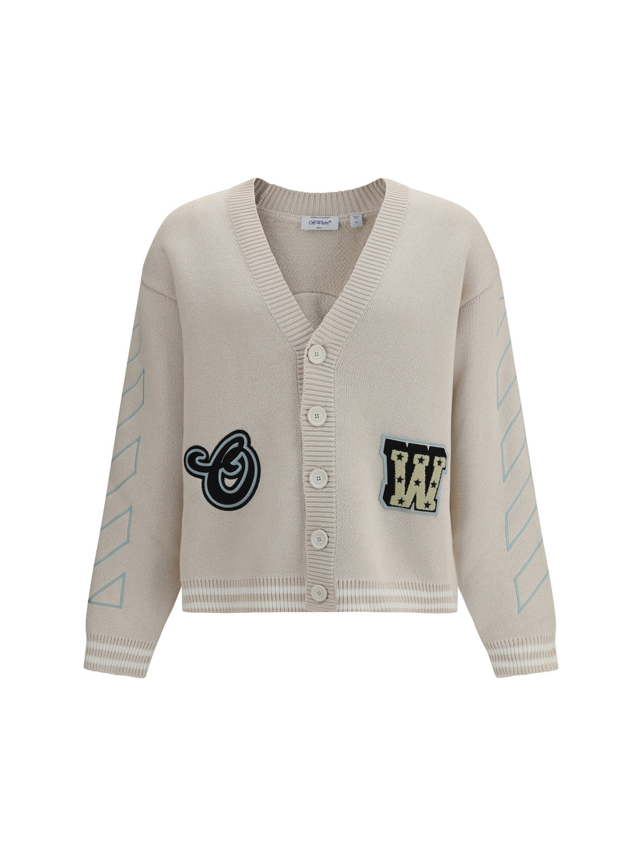 Cardigan Star Logo Diagonal Cream Cotton