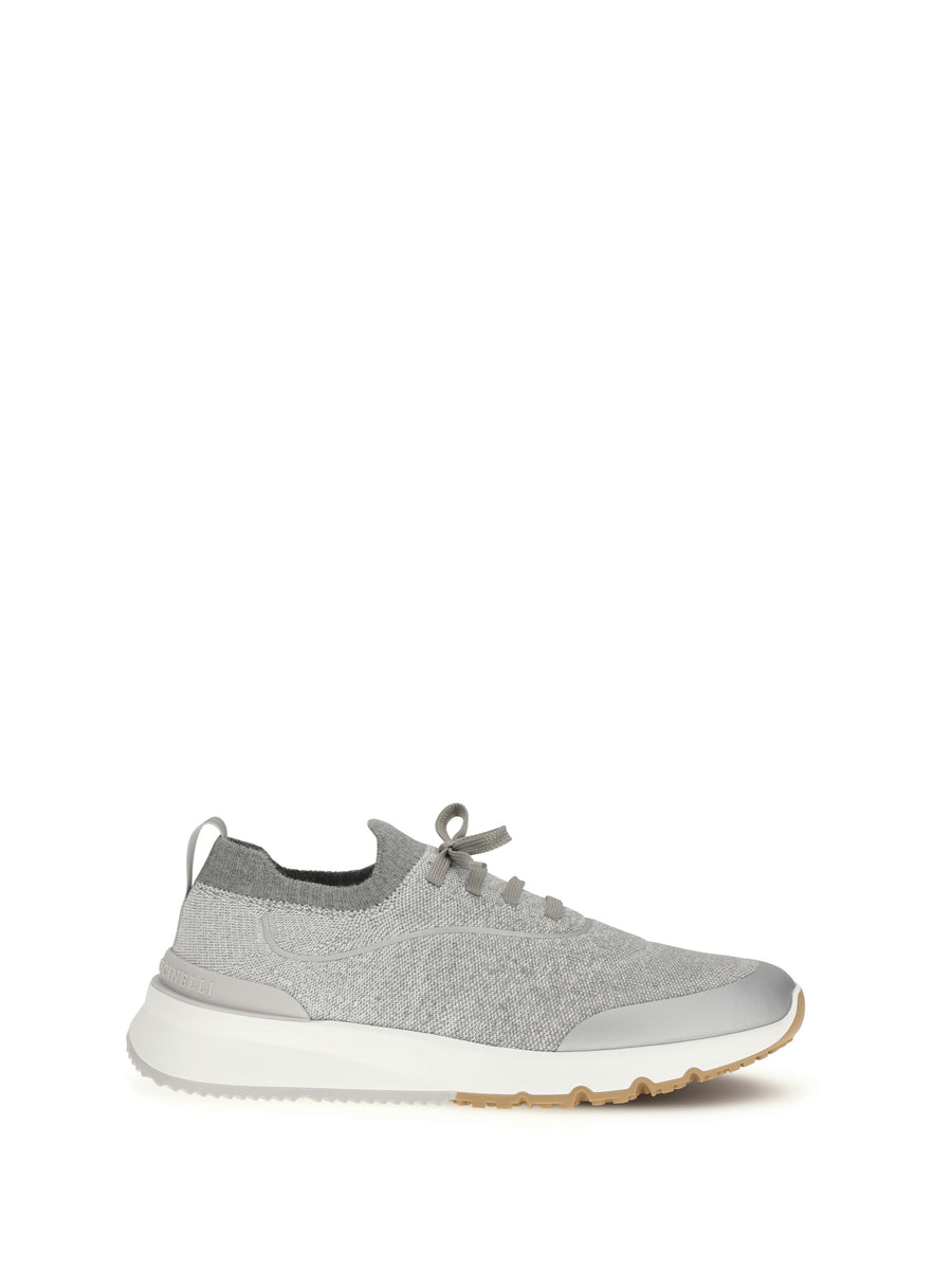 Brunello Cucinelli Upper: 100% Cotton; Sole: 100% Rubber sneakers in gray