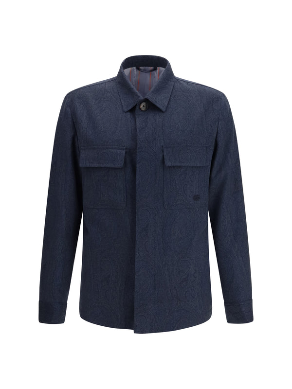 Etro Outer: 100% Wool Ovis Aries; Inner: 52% Viscose jacket in navy