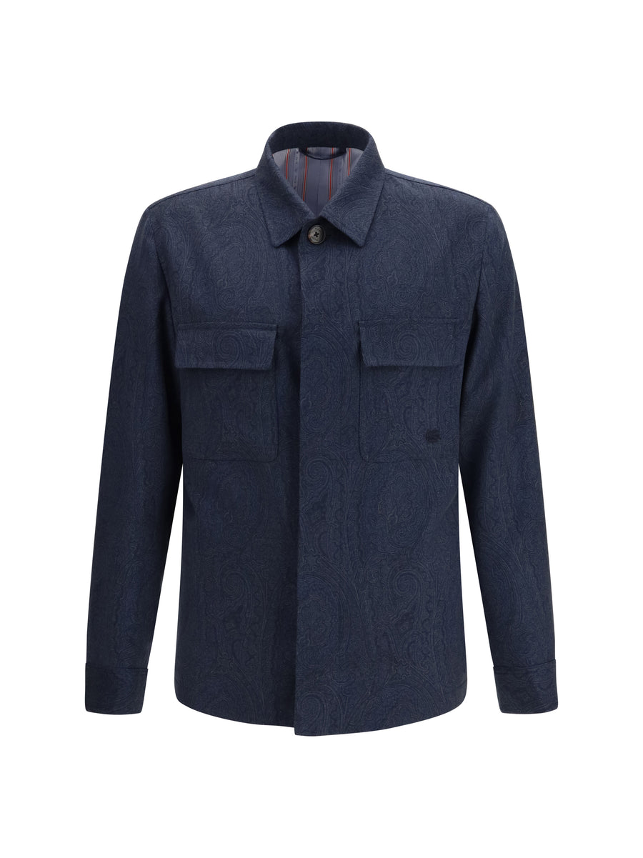 Shacket Pure Wool Blue Outer: Jacket