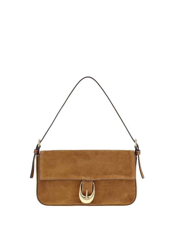 Staud 100% Calf Leather Bos Taurus shoulder bag in brown