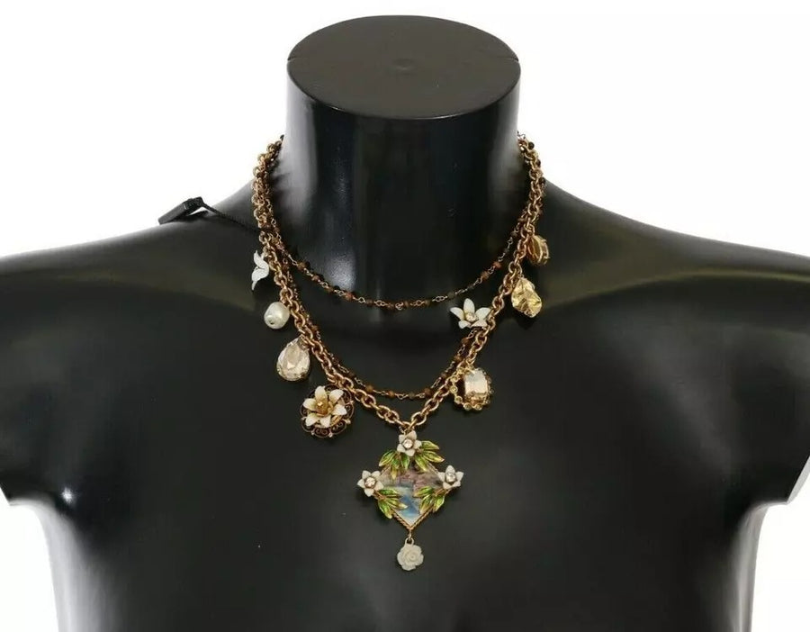 Dolce & Gabbana 20% Crystal necklace in gold