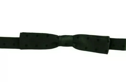 Dolce & Gabbana 100% Silk bow tie in green