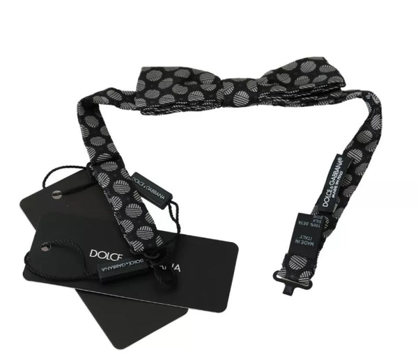 Dolce & Gabbana 100% Silk bow tie in black