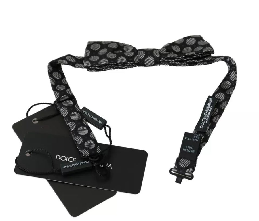 Dolce & Gabbana 100% Silk bow tie in black
