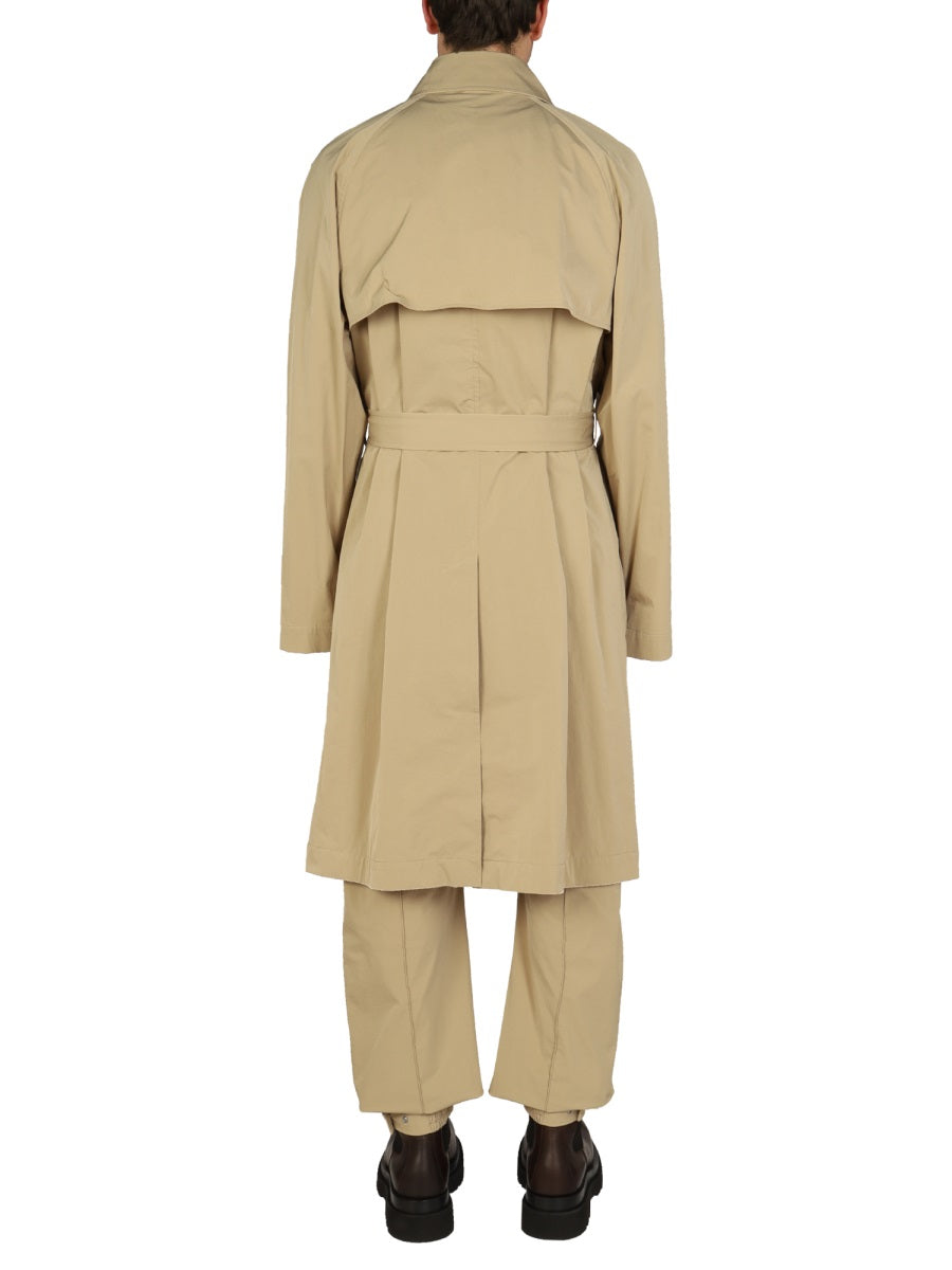 Nylon Trench Coat Beige Polyamide & Raincoats